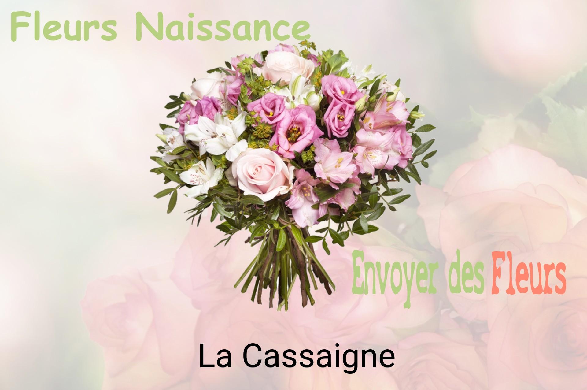 Bouquet de fleurs de naissance livré à La Cassaigne